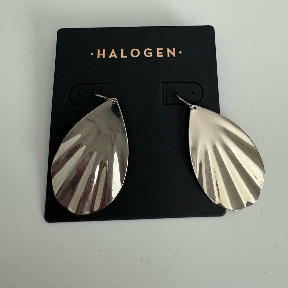 Halogen Silver Dangle Earrings - Picture 4 of 4